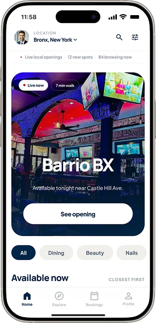 Xtraspots marketplace app, discover live local openings near you
