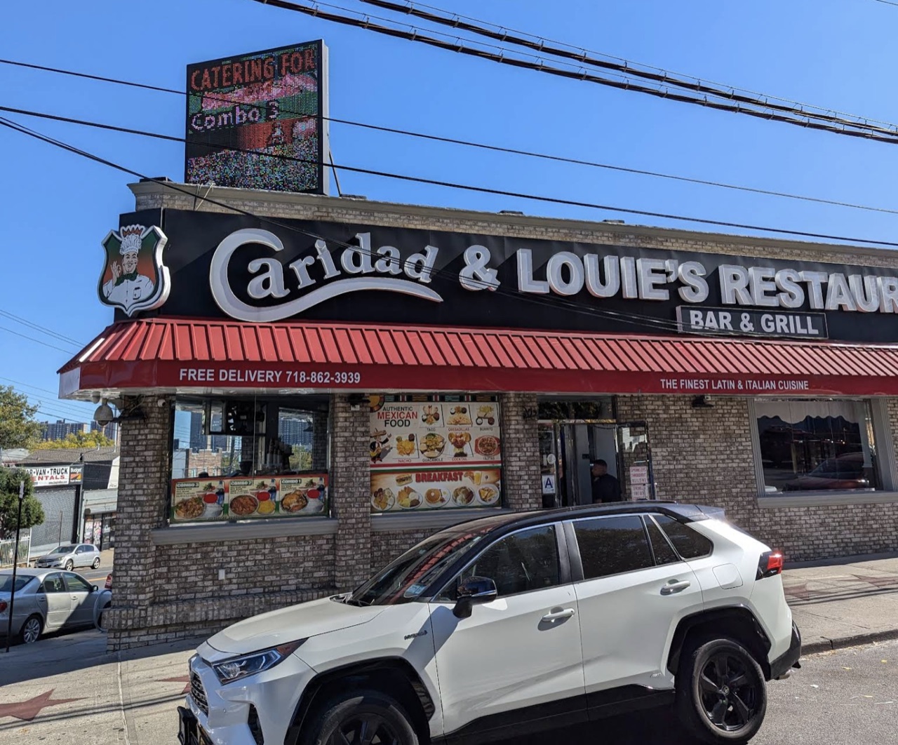 Caridad & Louie's Restaurant Bar & Grill storefront, NYC