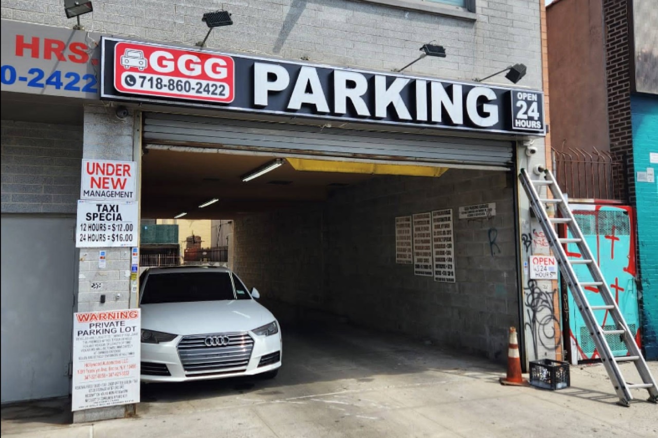 GGG Parking garage entrance — one of 5 NYC locations
